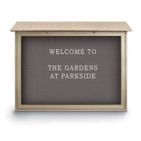 United Visual Products Indoor Enclosed Combo Board, 48"x36", White Frame/Black Porcelain & Cork UVCB4836W-BLKPORC-CORK